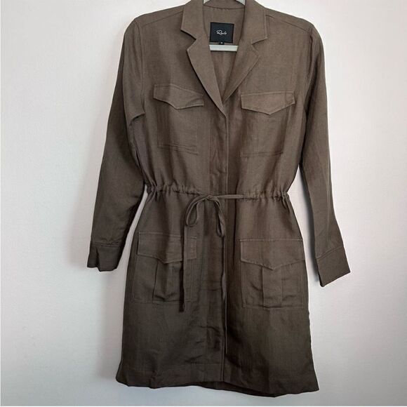 Rails Safari Carmen Dress In Army in khaki - Picture 3 of 14